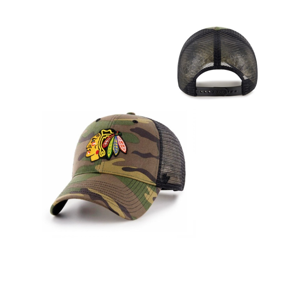47 BRAND MVP CAMO BRANSON NHL CHICAGO BLACKHAWKS ŠILTOVKA
